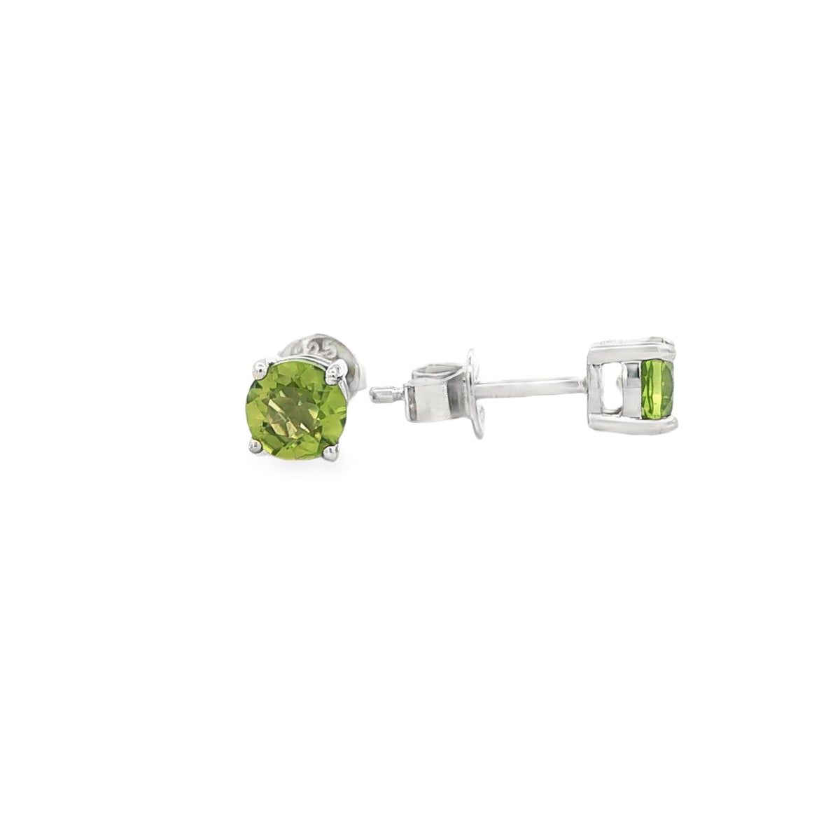 SS 5mm Peridot Stud