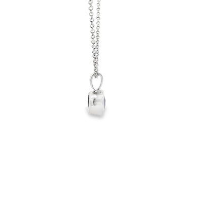 SS 6mm Amethyst Bezel Pendant