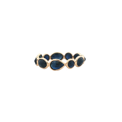 14kY 5.04cttw Sapphire Slice Eternity Ring RZ6700 - 8