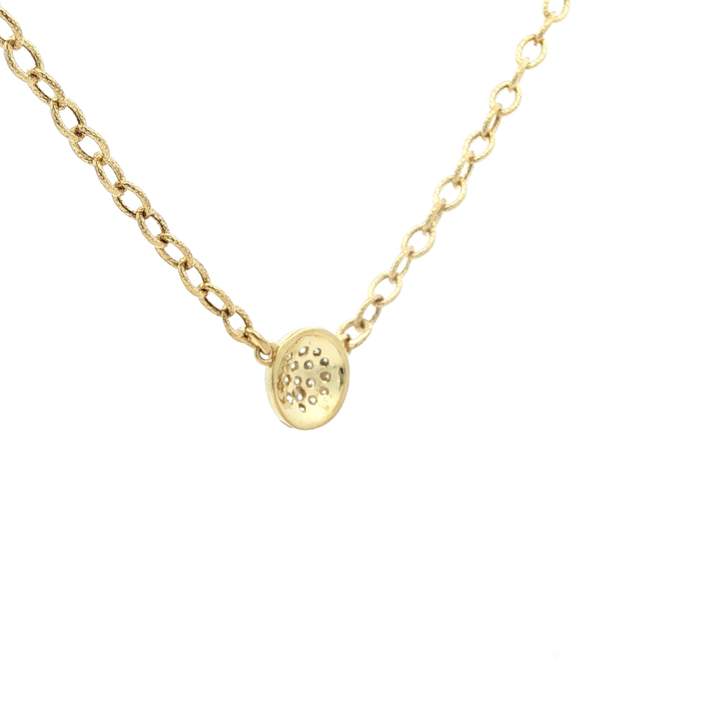 14kY .23cttw Diamond Pave Necklace NZ6294