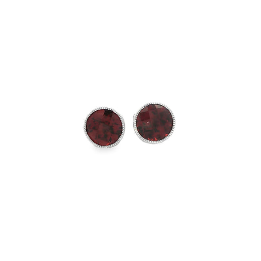 14kW 2.13cttw Garnet Stud TEA2018CGA