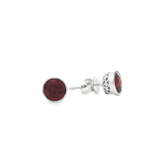 14kW 2.13cttw Garnet Stud TEA2018CGA