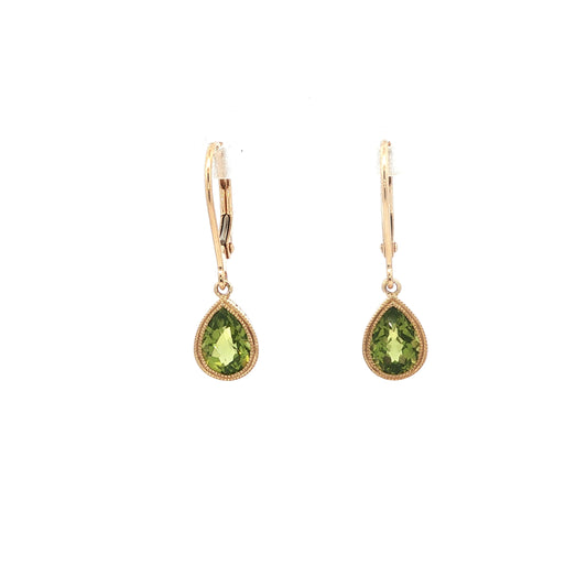 14kY 1.81cttw Peridot Earring TEA7592NPE