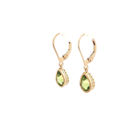 14kY 1.81cttw Peridot Earring TEA7592NPE