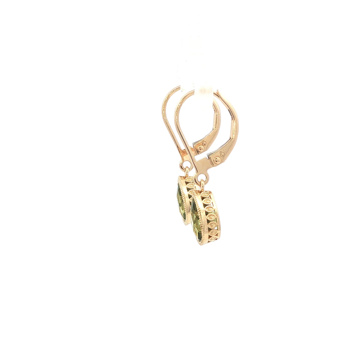 14kY 1.81cttw Peridot Earring TEA7592NPE