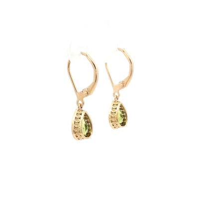 14kY 1.81cttw Peridot Earring TEA7592NPE