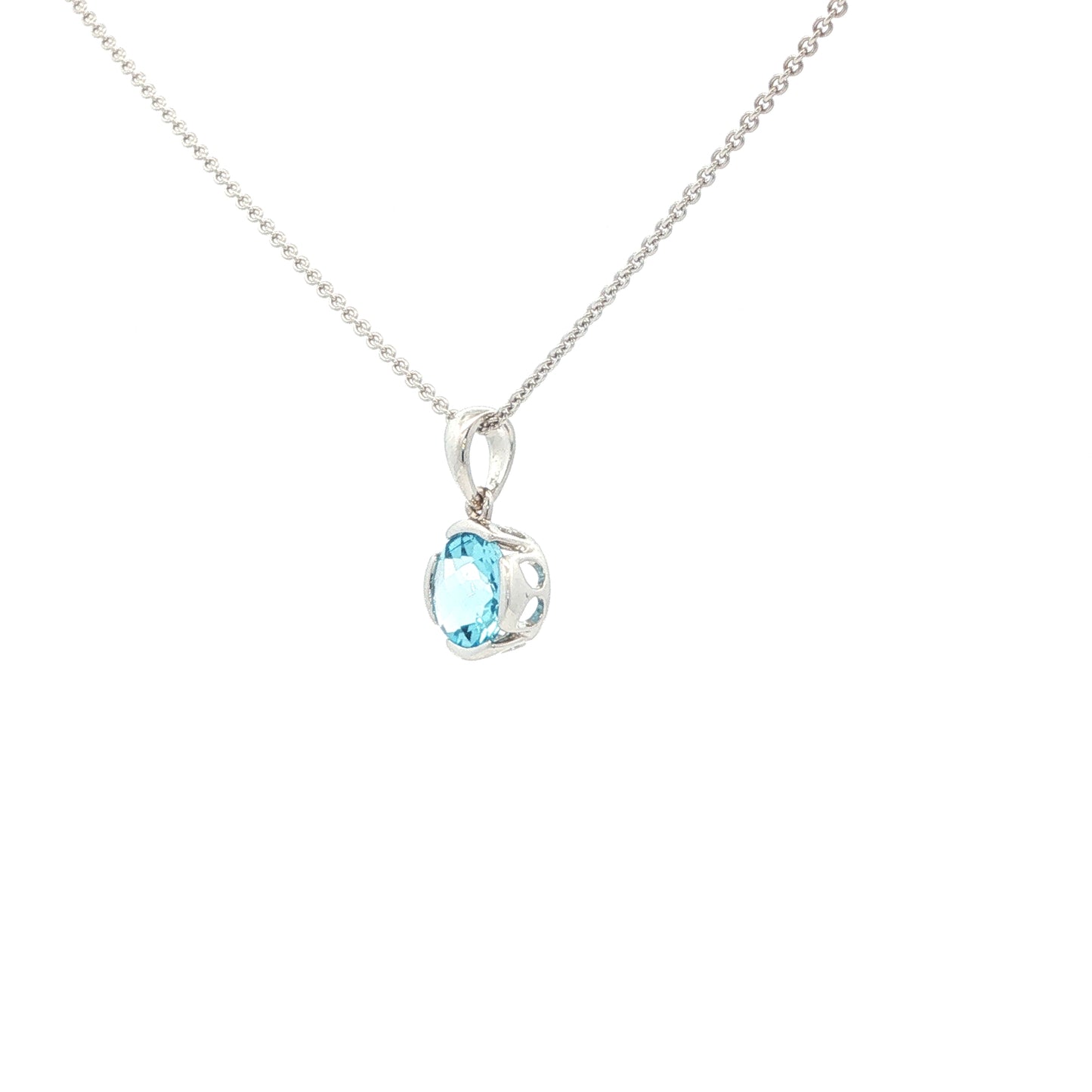 14kW .95ct Blue Topaz Pendant TPA2226CBT