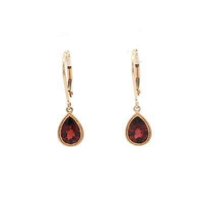 14kY 1.87cttw Garnet Earring TEA7592NGA