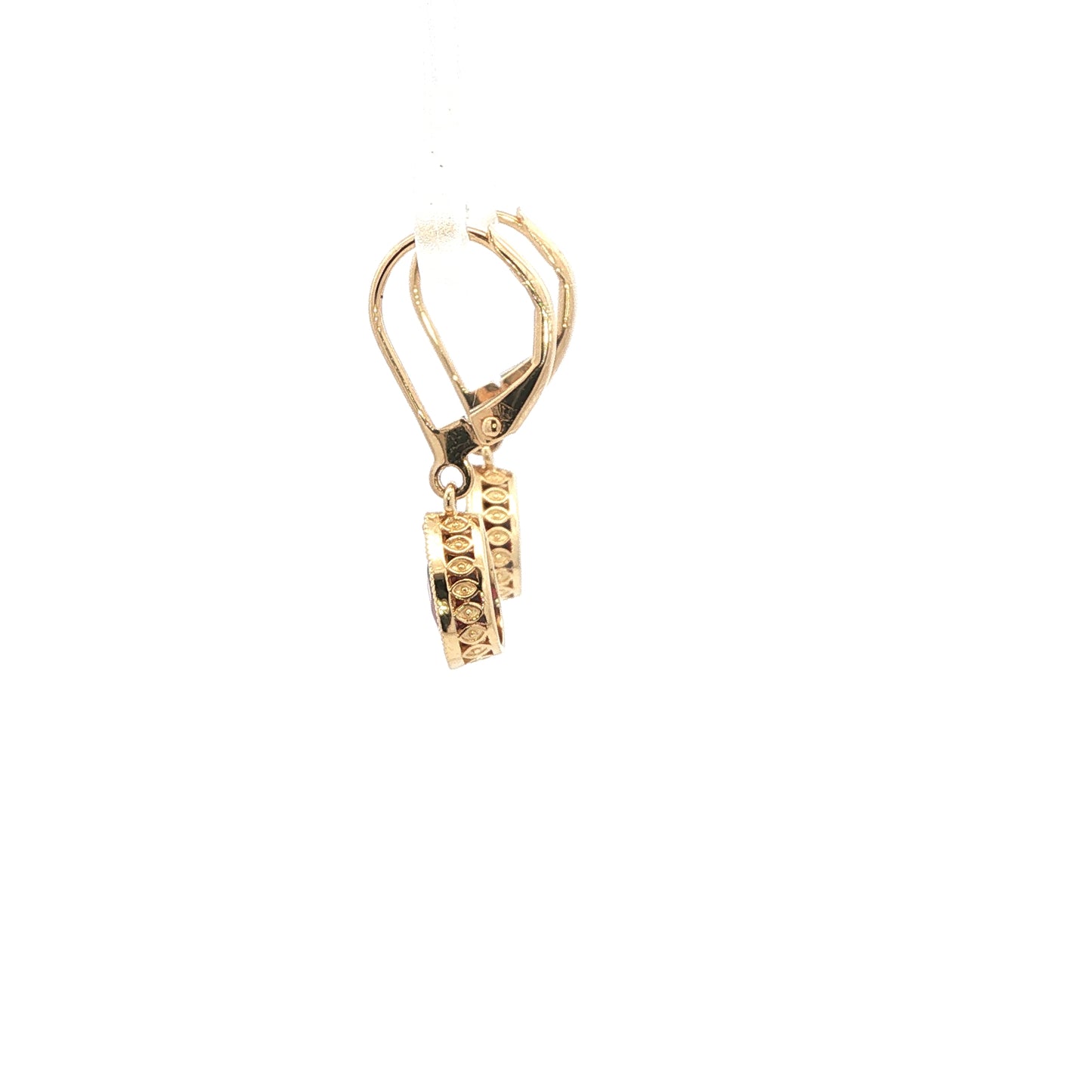 14kY 1.87cttw Garnet Earring TEA7592NGA