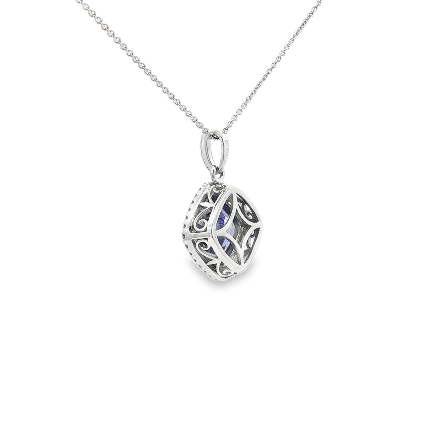 14kW 2.16ct Tanzanite & .16cttw Diamond Pendant TP196874CTN