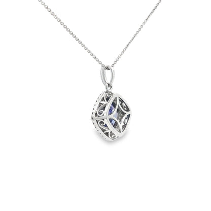 14kW 2.16ct Tanzanite & .16cttw Diamond Pendant TP196874CTN