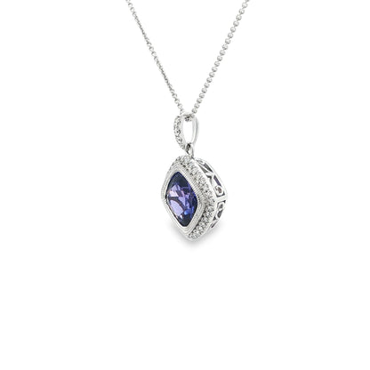 14kW 2.16ct Tanzanite & .16cttw Diamond Pendant TP196874CTN