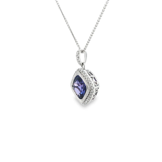 14kW 2.16ct Tanzanite & .16cttw Diamond Pendant TP196874CTN