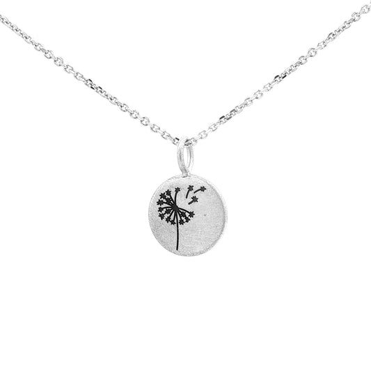 SS 13mm Dandelion Pendant
