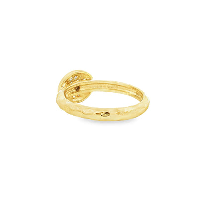 14kY .24cttw Diamond Pavé Oval Ring RZ6293 - 6.25