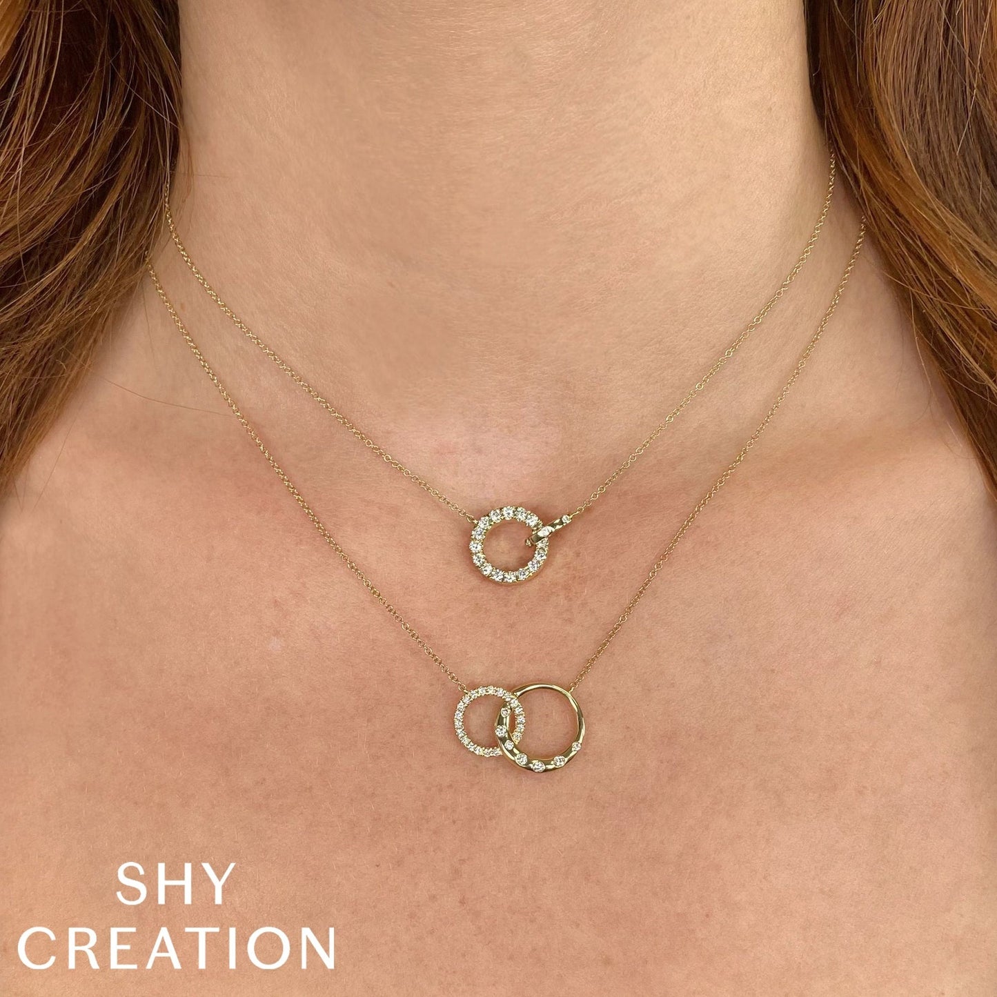 14kR .25cttw Diamond Circle Necklace SC22008563