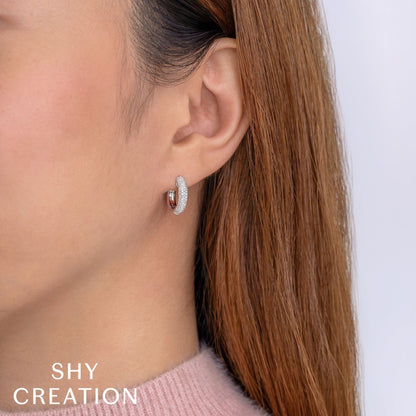 14kW .40cttw Diamond Pave Hoop SC22009383V2D0.60