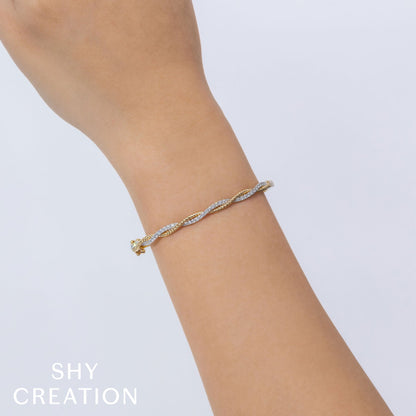 14kY .54cttw Diamond Twist Bangle SC55025550RDZM