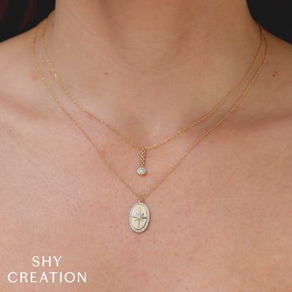 14kY .18cttw Diamond North Star Necklace SC55026882