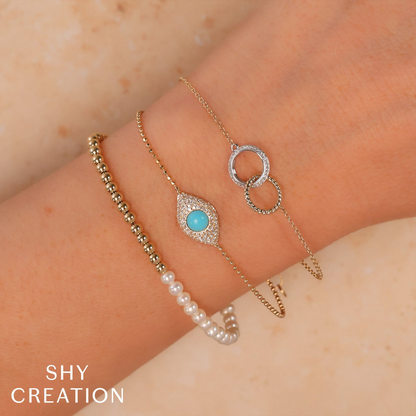 14kR Pearl Ball Chain Bracelet SC55027777