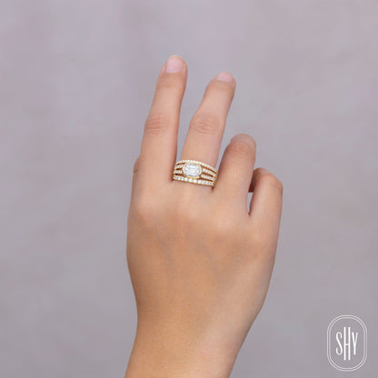 14kW .98cttw Diamond Baguette Ring B22001564V3 - 7