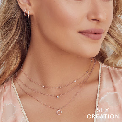 14kR .05ct Dia Bezel Necklace SC55003230