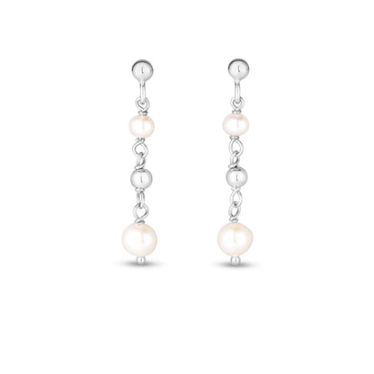 SS Pearl Chain Drop Earring AGER14625