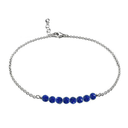 SS Gypsy Anklet w/ Lapis AN90512L