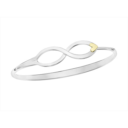 SS/YG Endless Bracelet w/ Heart BR54342HT-LM