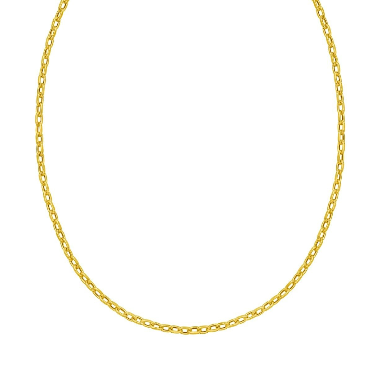 14kY 3.3mm Cable Link Chain C19028-18