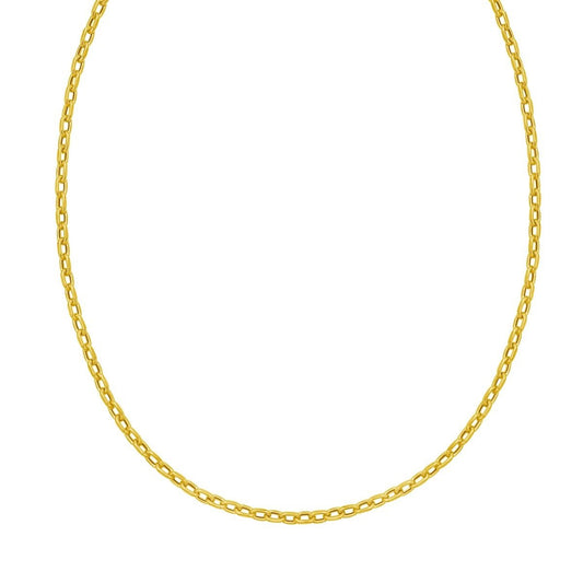 14kY 3.3mm Cable Link Chain C19028-18