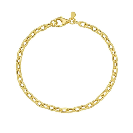 14kY 3.3mm Cable Chain Link Bracelet C19028-07