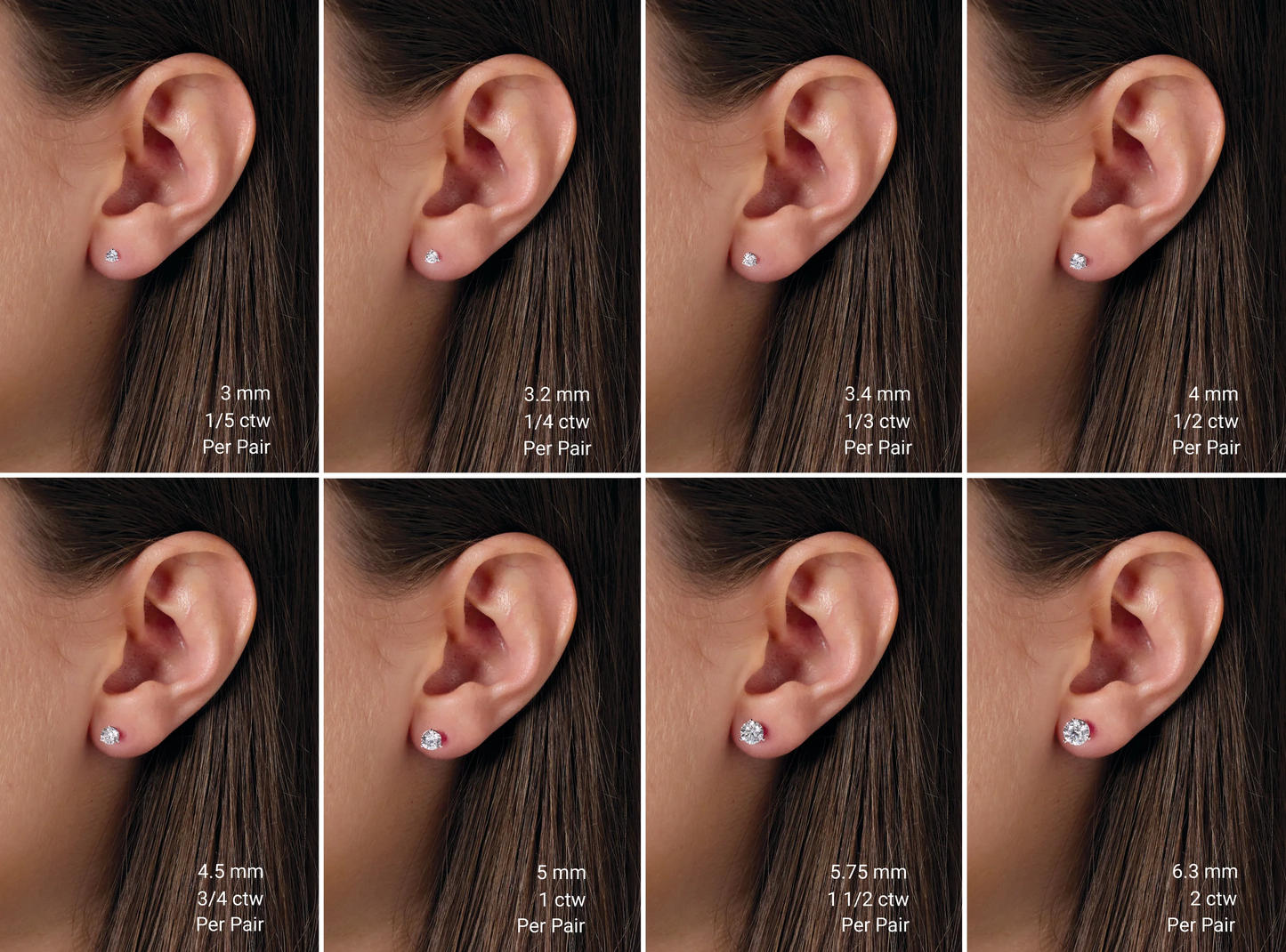 14kW 3cttw LAB Dia Stud VS-F 652481