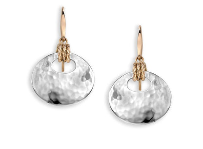 SS/YG Knot-I-Cal Earring EA39442