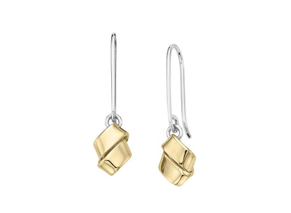SS/YG Love Knot Dangle Earring EA48042