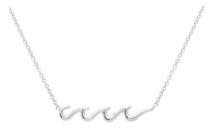 SS Triple Wave Necklace NP3013