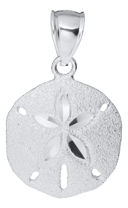 SS 13.5mm Sand Dollar Necklace ENP3027-18"