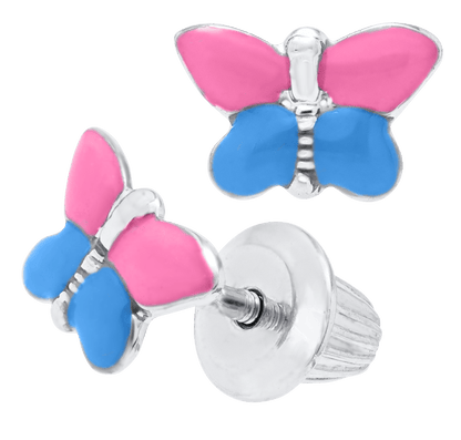 SS Butterfly Earrings ES306-P