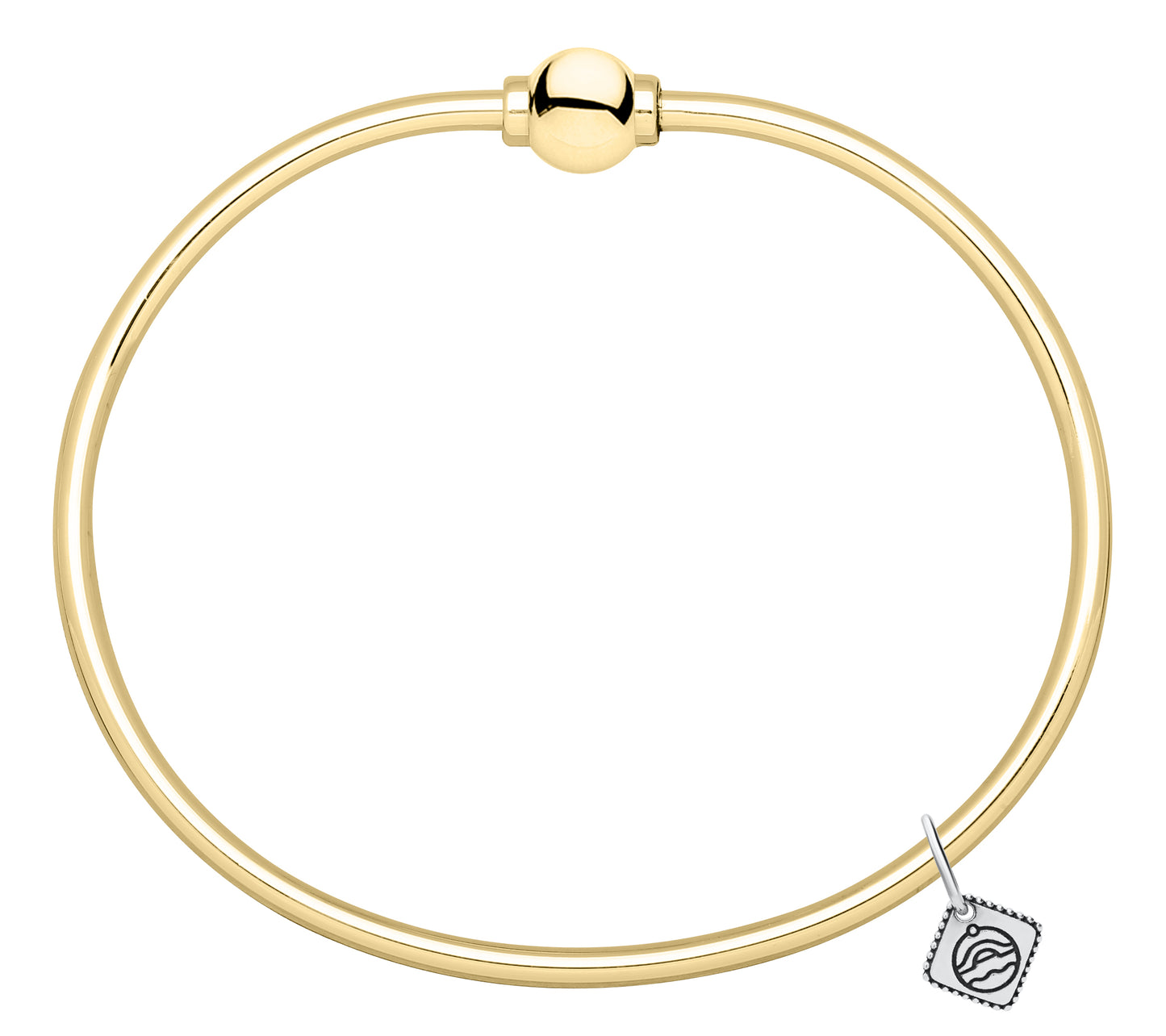 Yellow Gold Filled Single Bead Bracelet FB6500-70