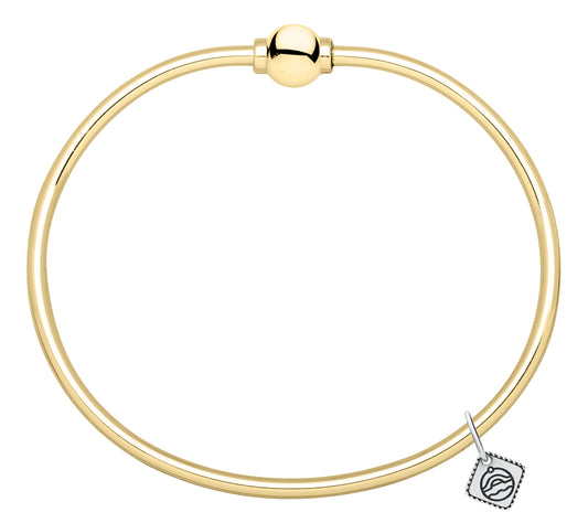 Yellow Gold Filled Single Bead Bracelet FB6500-70