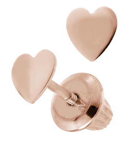 14kR Heart Earring GER220