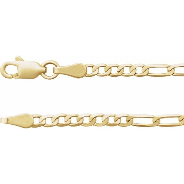 14kY 2.5mm Figaro Chain CH1230 - 20"