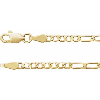 14kY 2.5mm Figaro Chain CH1230 - 20"