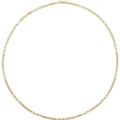 14kY 2.5mm Figaro Chain CH1230 - 20"