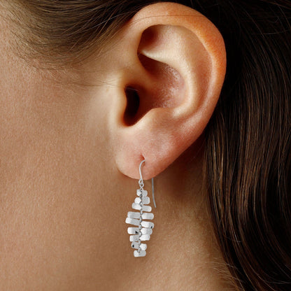 SS Shimmering Drop Earring 13746HAM-SS