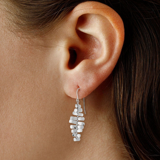 SS Shimmering Drop Earring 13746HAM-SS