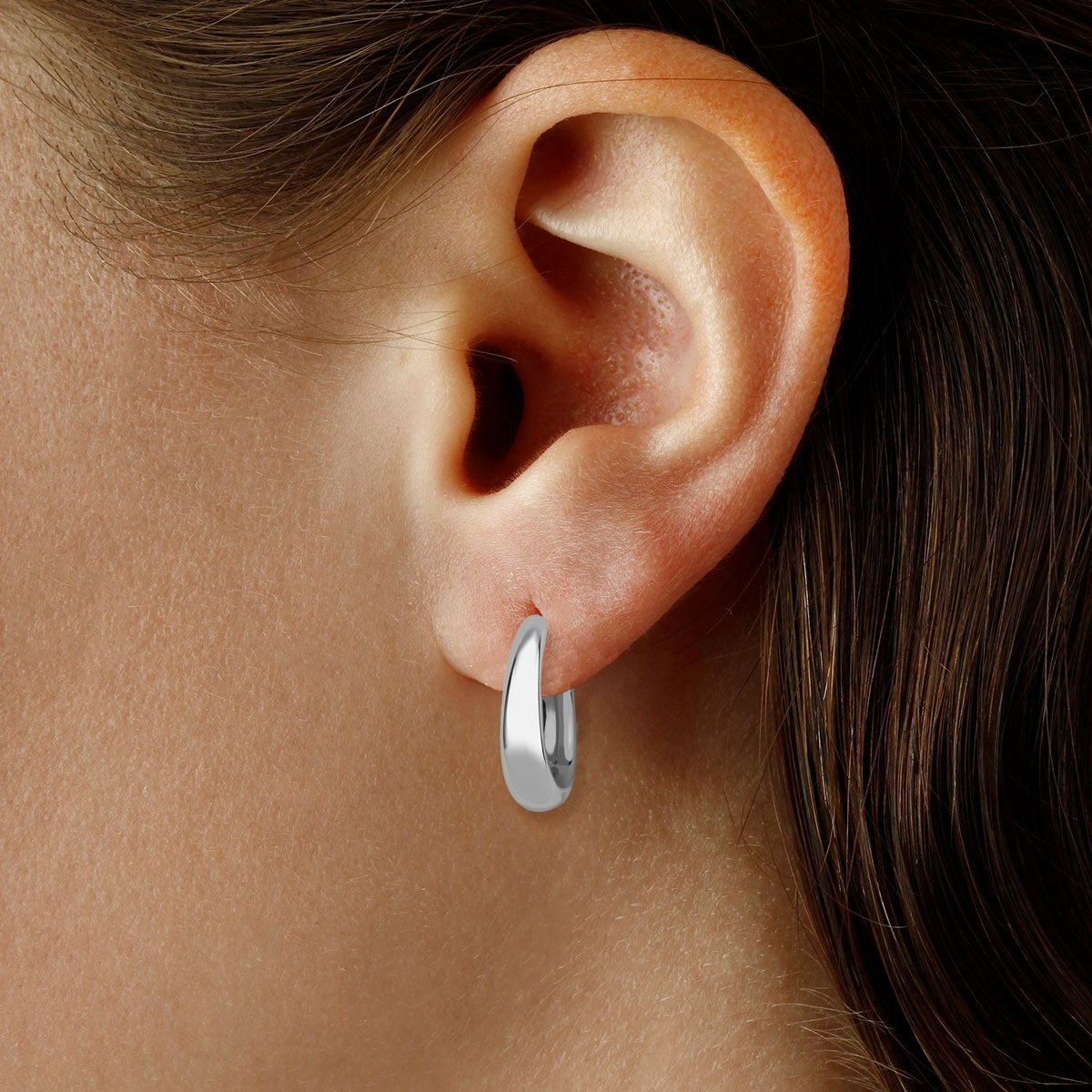 SS "J" Tapered Half Hoop 4225-SS