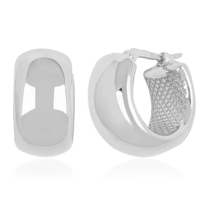 SS 15mm Plain Wide Hoop 71/4237