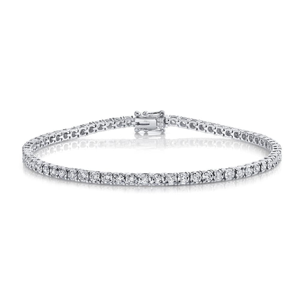14kW 1cttw Diamond Tennis Bracelet SC55002949 - 7"