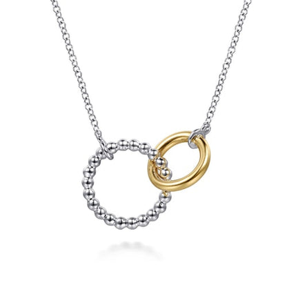 SS/14kY Interlocking Circle Necklace NK8166MZJJJ